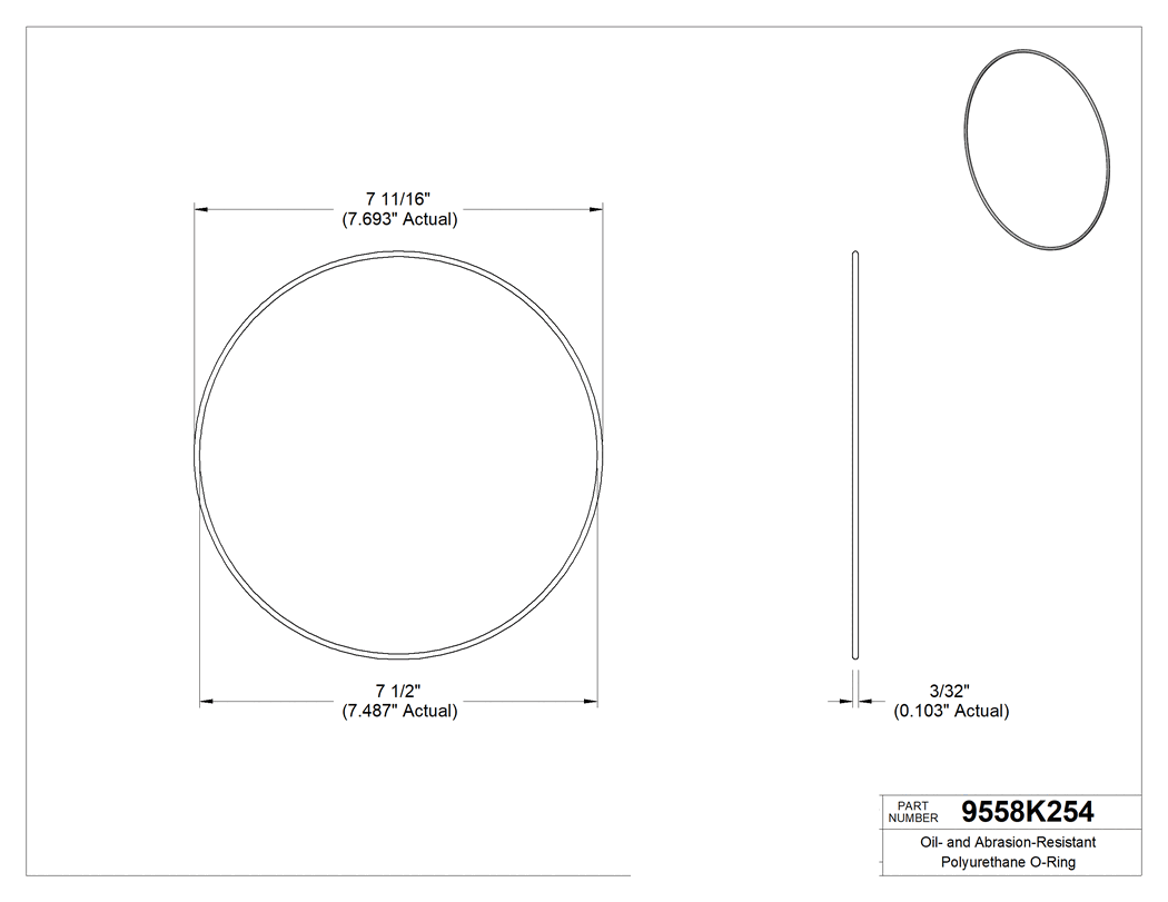 Technical drawing - 9558K254